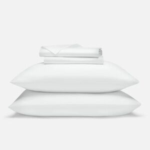 Brooklinen Luxe Sateen White Sheet Set